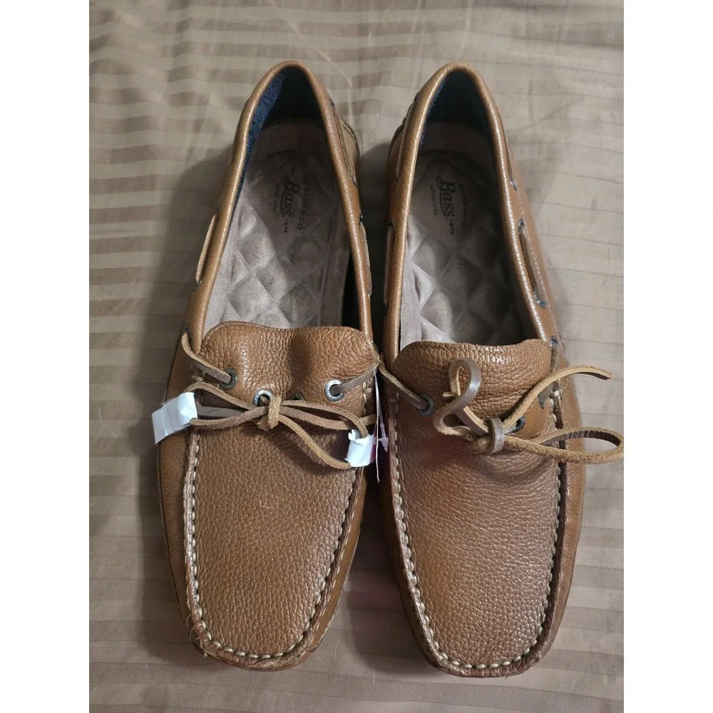 Men's G.H. Bass & Co. Amalfi Driver Leather Loafer Moccasins Brown  Size 9M